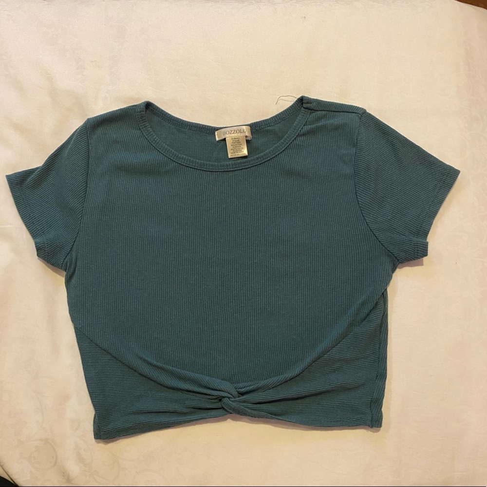 Brandy Melville green crop top